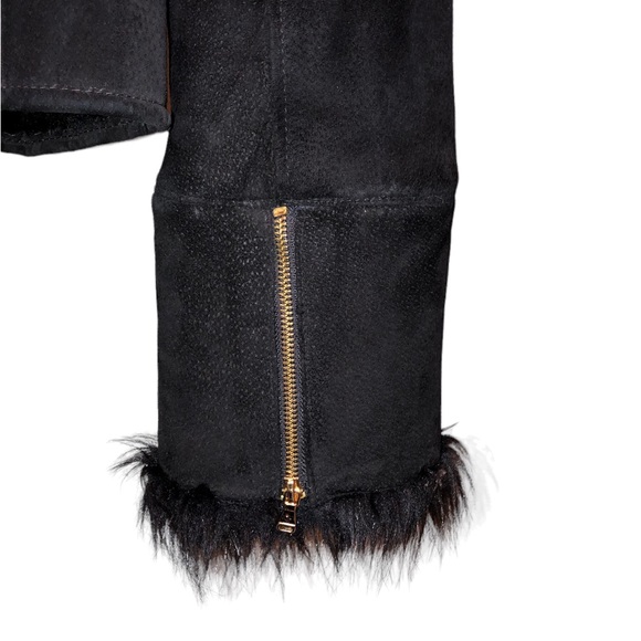 VINTAGE BABY PHAT LEATHER FAUX FUR JACKET NWT🔥 - Picture 5 of 8